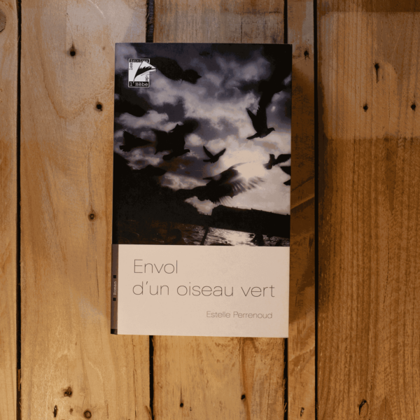 Envol d'un oiseau vert