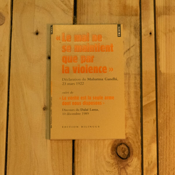 "Le mal ne se maintient que par la violence"